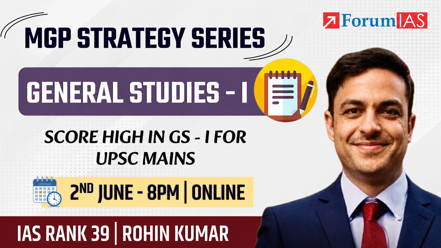 MGP Strategy Series | GS Paper 1 with AIR 39 Rohin Kumar